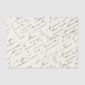 デコペフランスのージのスクリプトヴィンテージティッシュペーパー 薄葉紙 (正面)