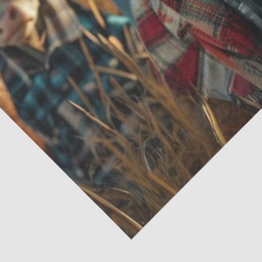 デコペユーモアのあるージ牛の服を着た農服 薄葉紙 (詳細)