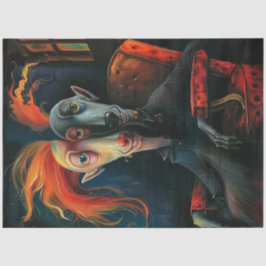 デコペーお洒落ジイラストレーションキャラクター顔 薄葉紙