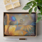 デコペーお洒落ジ抽象芸術フローラペイズリー芸術 薄葉紙 (ギフト)