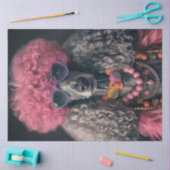 デコペーお洒落ジ鮮やかコロレスタンダードプードル 薄葉紙 (クラフト)