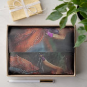 デコページおもしろいカックリング鮮やかドレスウィッチ 薄葉紙 (ギフト)