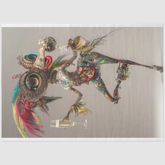 デコページお洒落ファンタジーキャラクターワカドドール 薄葉紙 (正面)