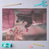 デコページお洒落ベビーベアバルーンエアチンベリー 薄葉紙 (クラフト)