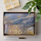 デコページお洒落漫画シーン金ゴールドブルース 薄葉紙 (ギフト)