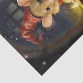 デコページのためのクリスマスネズミのコラージュ 薄葉紙 (詳細)