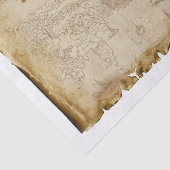 デコページの古い海賊の地図カリブの 薄葉紙 (詳細)