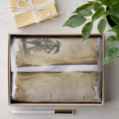 デコページの古い海賊の地図カリブの 薄葉紙 (ギフト)