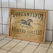 デコページまたはコラージュのためのヴィンテージコーヒーポスター ポスター