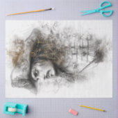 デコページイラストレーション海賊芸術 薄葉紙 (クラフト)