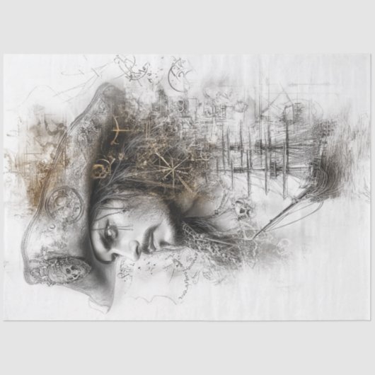 デコページイラストレーション海賊芸術 薄葉紙 (正面)