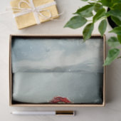 デコページクラシックヴィンテージサンタライディングホワイトホース 薄葉紙 (ギフト)