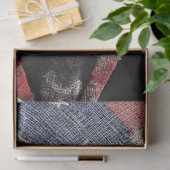 デコページスカルアメリカ国旗の印象 薄葉紙 (ギフト)