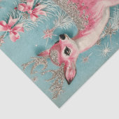 デコページスクラップブック作りピンククリスマスディアー 薄葉紙 (詳細)