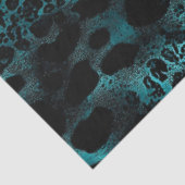 デコページターコイズブラックタイガースキン 薄葉紙 (詳細)