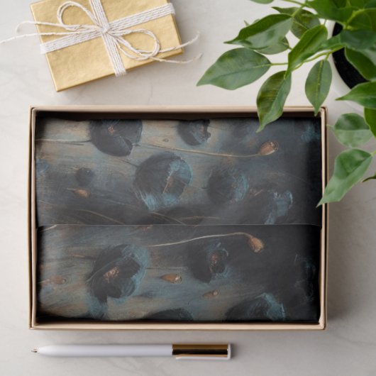 デコページティッシュペーパーアクアブルーポピースウーマン 薄葉紙 (ギフト)