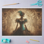 デコページティッシュペーパーアールデコレディーゴシック 薄葉紙 (クラフト)