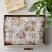 デコページティッシュペーパーキノコ真菌紅葉 薄葉紙 (ギフト)