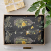 デコページティッシュペーパーテラリウムクロッシュオンブラック 薄葉紙 (ギフト)