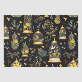 デコページティッシュペーパーテラリウムクロッシュオンブラック 薄葉紙