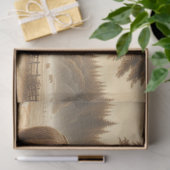 デコページティッシュペーパーハイランドキャトルカントリー側 薄葉紙 (ギフト)