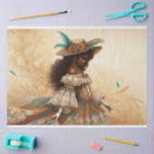 デコページティッシュペーパービクトリアンアフリカ系アメリカ人 薄葉紙 (クラフト)