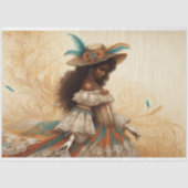 デコページティッシュペーパービクトリアンアフリカ系アメリカ人 薄葉紙 (正面)