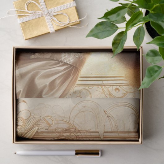 デコページティッシュペーパービクトリアンアフリカ系アメリカ人 薄葉紙 (ギフト)