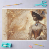 デコページティッシュペーパービクトリアンアフリカ系アメリカ人 薄葉紙 (クラフト)