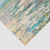 デコページティッシュペーパー数々の海色ブルーグリーン 薄葉紙 (詳細)