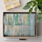 デコページティッシュペーパー数々の海色ブルーグリーン 薄葉紙 (ギフト)