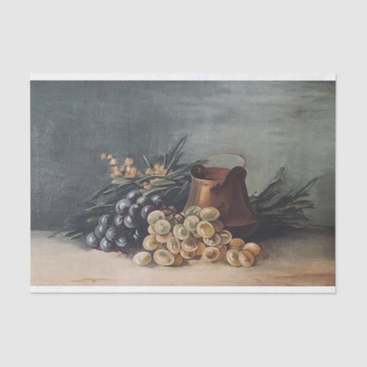 デコページティッシュペーパー果実銅ヴィンテージ 薄葉紙 (正面)