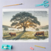 デコページティッシュペーパー詩編50; 10-11カントリー側 薄葉紙 (クラフト)