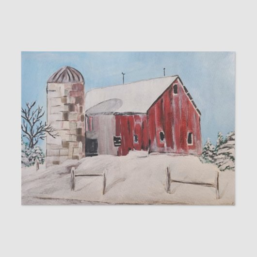 デコページティッシュペーパー、オールド・バーン 薄葉紙 (正面)