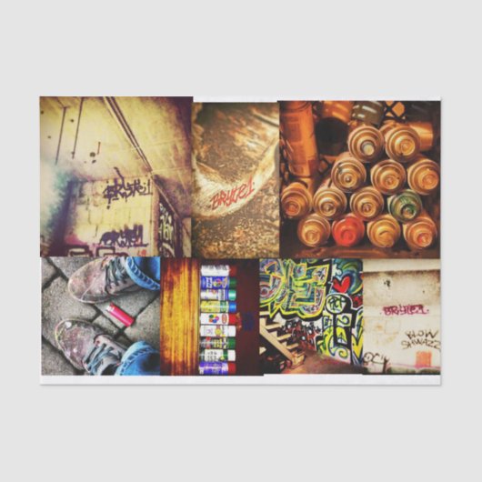 デコページティッシュペーパー、グラフィティアート 薄葉紙 (正面)