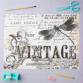 デコページティッシュペーパー – ドラゴンフライ 薄葉紙 (クラフト)