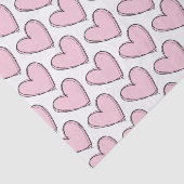 デコページティッシュペーパー – ピンクハート 薄葉紙 (詳細)