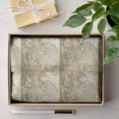 デコページティッシュペーパー – ヨーロッパの地図 薄葉紙 (ギフト)