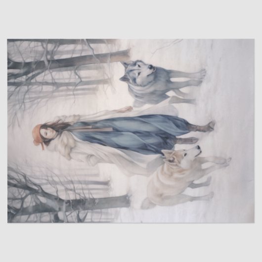 デコページティッシュペーパー – ワイルドのウィスパーズ1 薄葉紙 (正面)