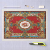 デコページティッシュペーパー:ヴィンテージカーペット 薄葉紙 (クラフト)