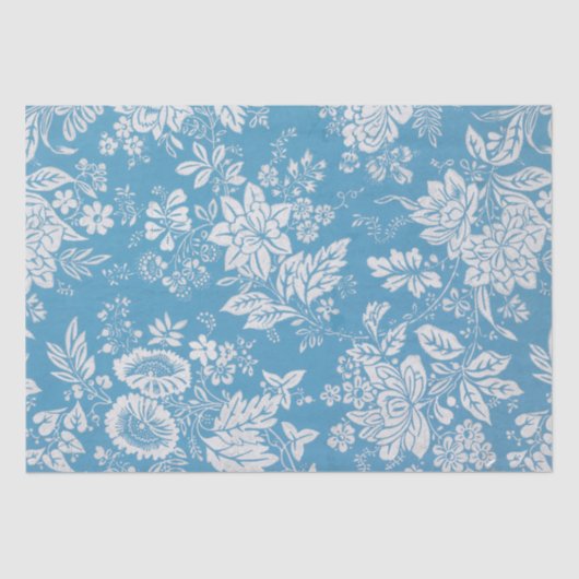 デコページティッシュペーパー:ヴィンテージフローラ壁紙 薄葉紙 (正面)