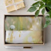 デコページデイジーブライトホワイト&イエローフィールド花 薄葉紙 (ギフト)