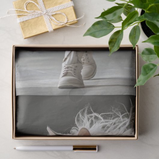 デコページファッションショーホワイトキャットホワイト服 薄葉紙 (ギフト)