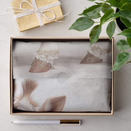 デコページファンタジーキレビクトリアンフピンクレース 薄葉紙 (ギフト)