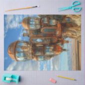 デコページファンタジーバルーン未来的な風景 薄葉紙 (クラフト)