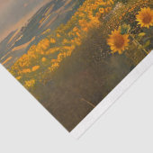 デコページフローラひまわり熱気球に乗る 薄葉紙 (詳細)