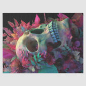 デコページフローラスカル植物ゴシック美術 薄葉紙 (正面)