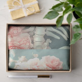 デコページフローラスケルトンと桃の花 薄葉紙 (ギフト)