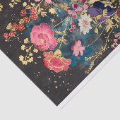 デコページフローラファンタジー花金ゴールドブラックR 131 薄葉紙 (詳細)