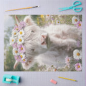 デコページベビーハイランドフローラピンクメドウ 薄葉紙 (クラフト)